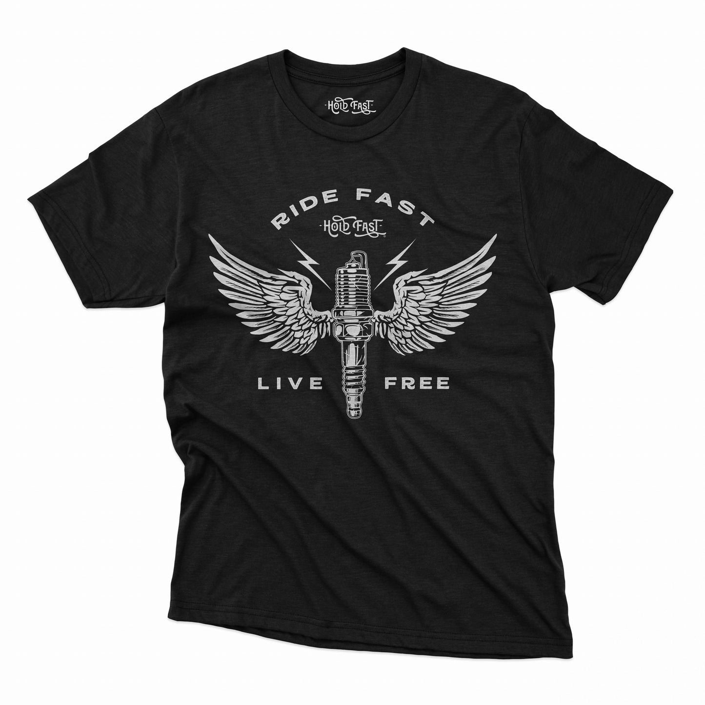 PLAYERA MANGA CORTA "RIDE FAST LIVE FREE" HOMBRE