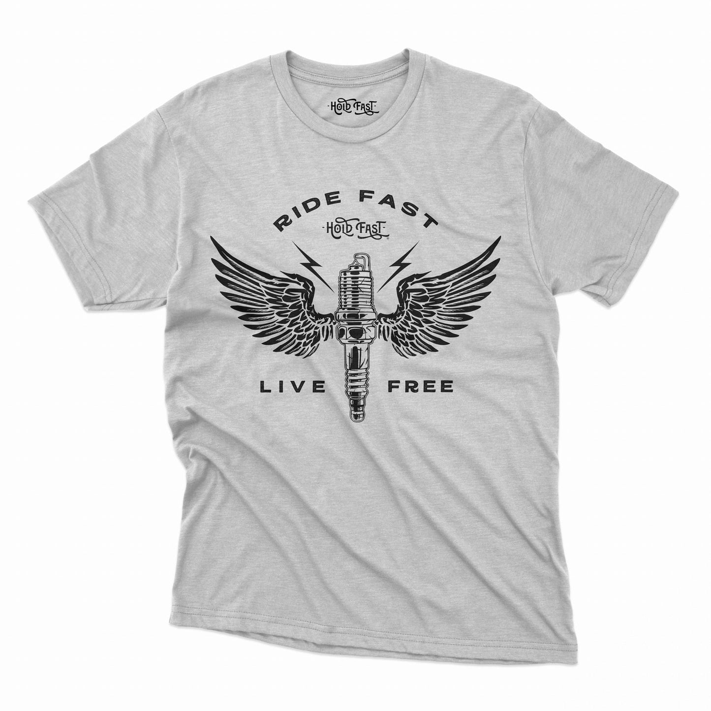 PLAYERA MANGA CORTA "RIDE FAST LIVE FREE" HOMBRE