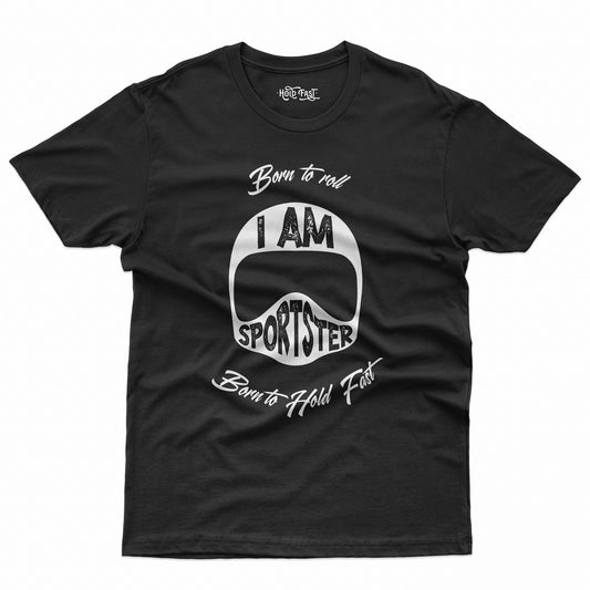 PLAYERA MANGA CORTA "BORN TO ROLL" HOMBRE