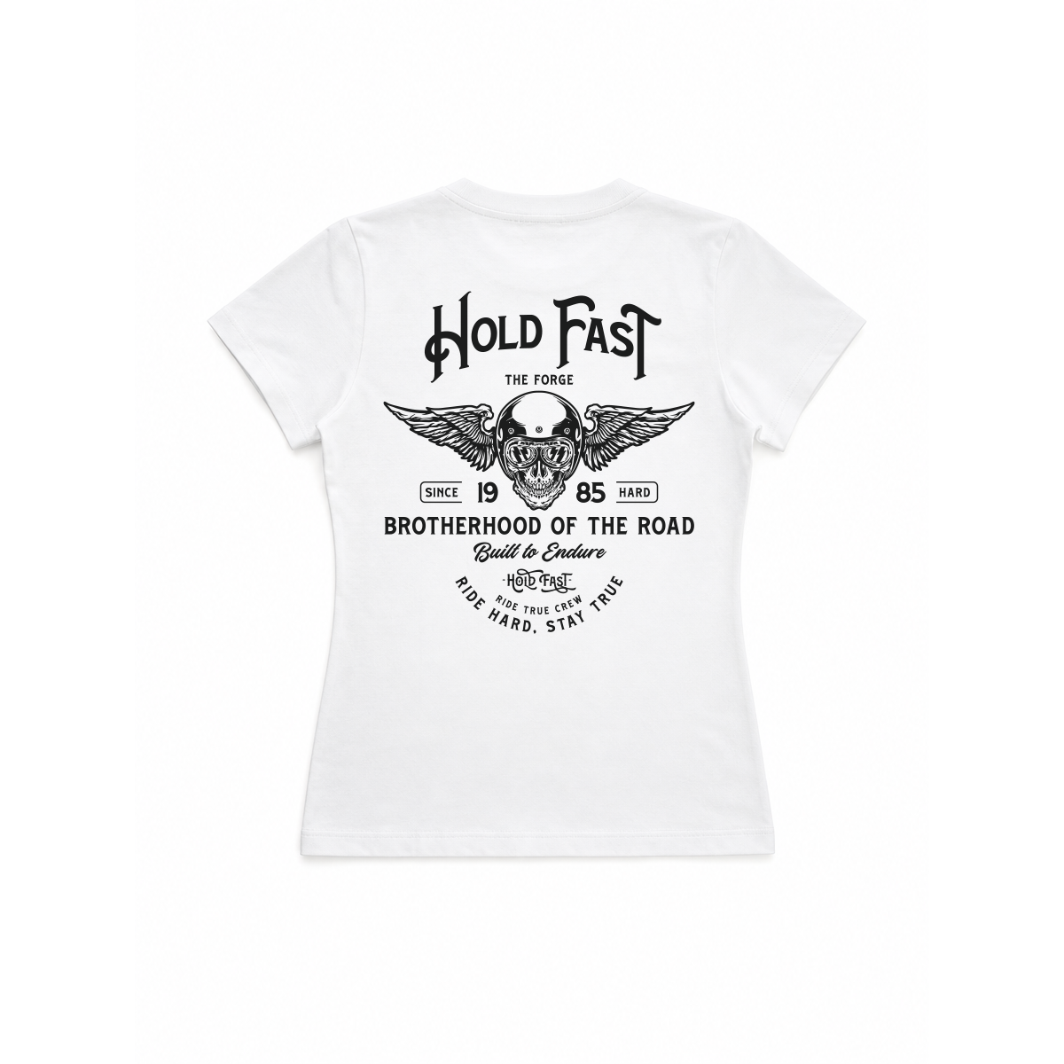 DROP 01 · HOLD FAST THE FORGE — PLAYERA MUJER