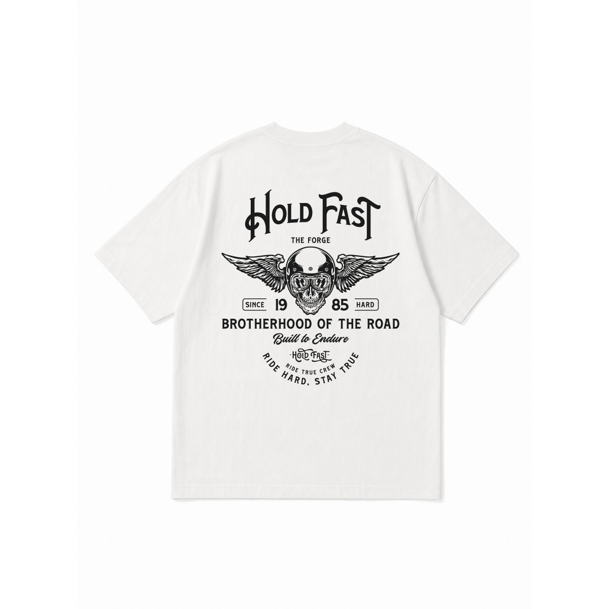 DROP 01 · HOLD FAST THE FORGE — PLAYERA MUJER