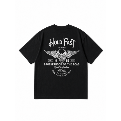 DROP 01 · HOLD FAST THE FORGE — PLAYERA MUJER