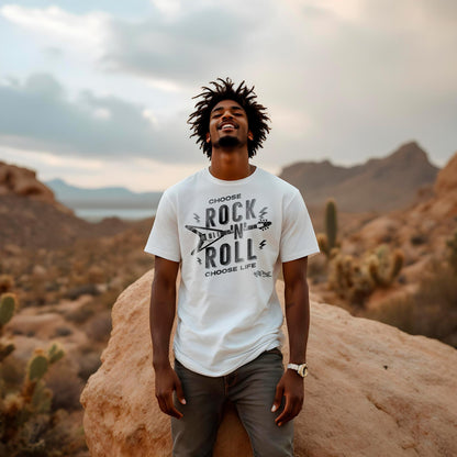 PLAYERA MANGA CORTA "CHOOSE ROCK" HOMBRE