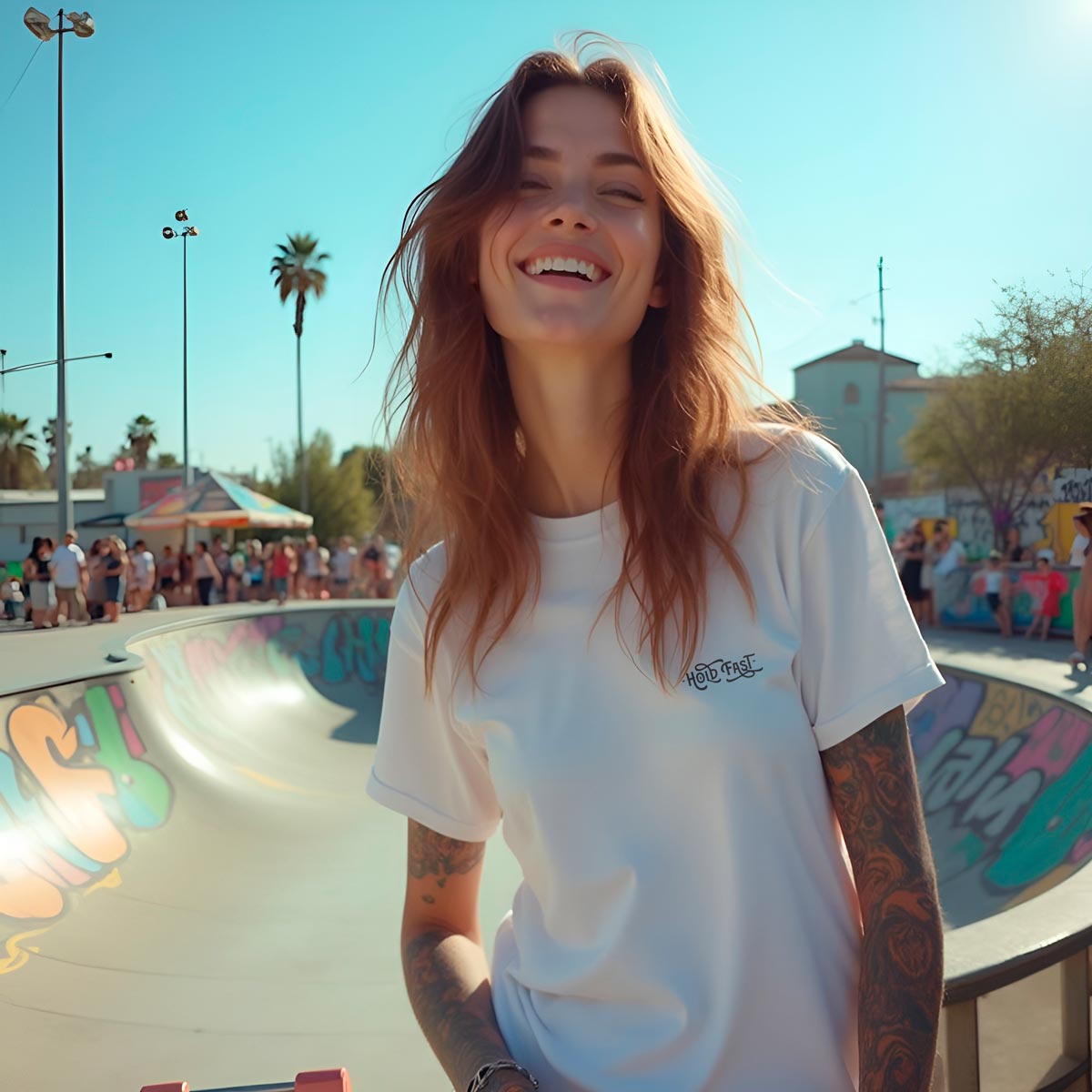 PLAYERA MANGA CORTA "HOLD FAST" MUJER