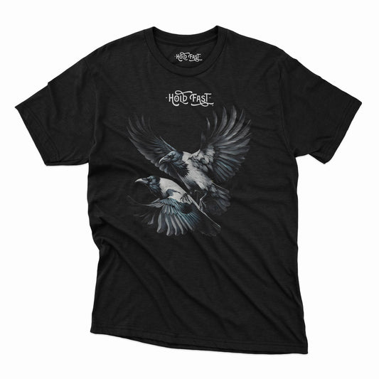 PLAYERA MANGA CORTA "CROWS" HOMBRE