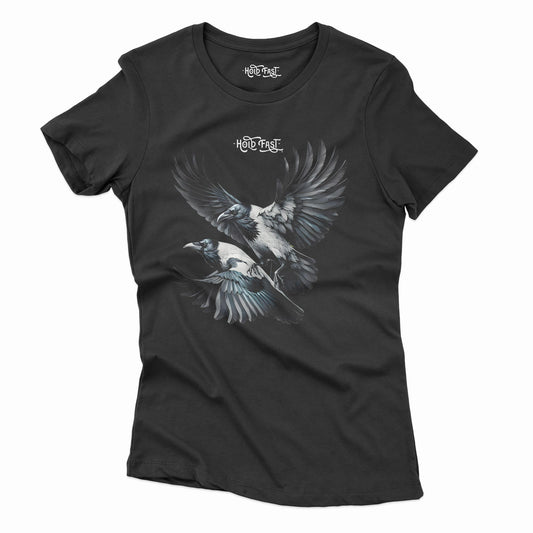 PLAYERA MANGA CORTA "CROWS" MUJER