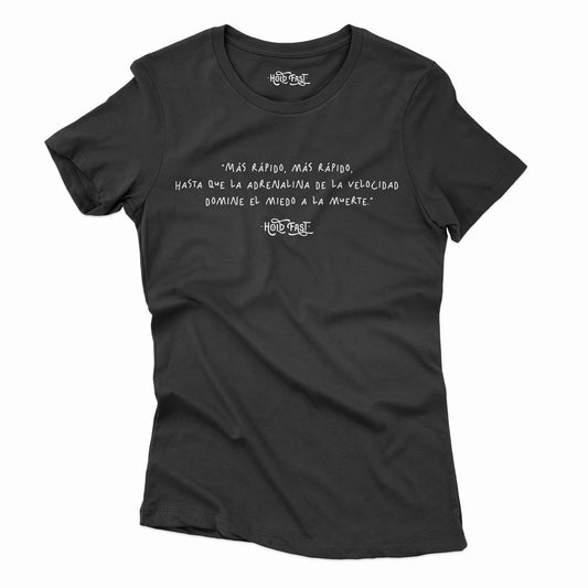 PLAYERA MANGA CORTA "FASTER" MUJER