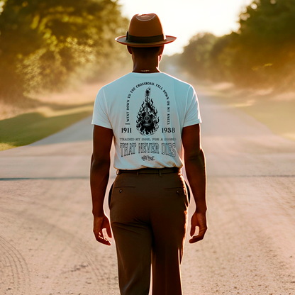 Playera Never Dies hombre algodón blanco diseño Hold Fast