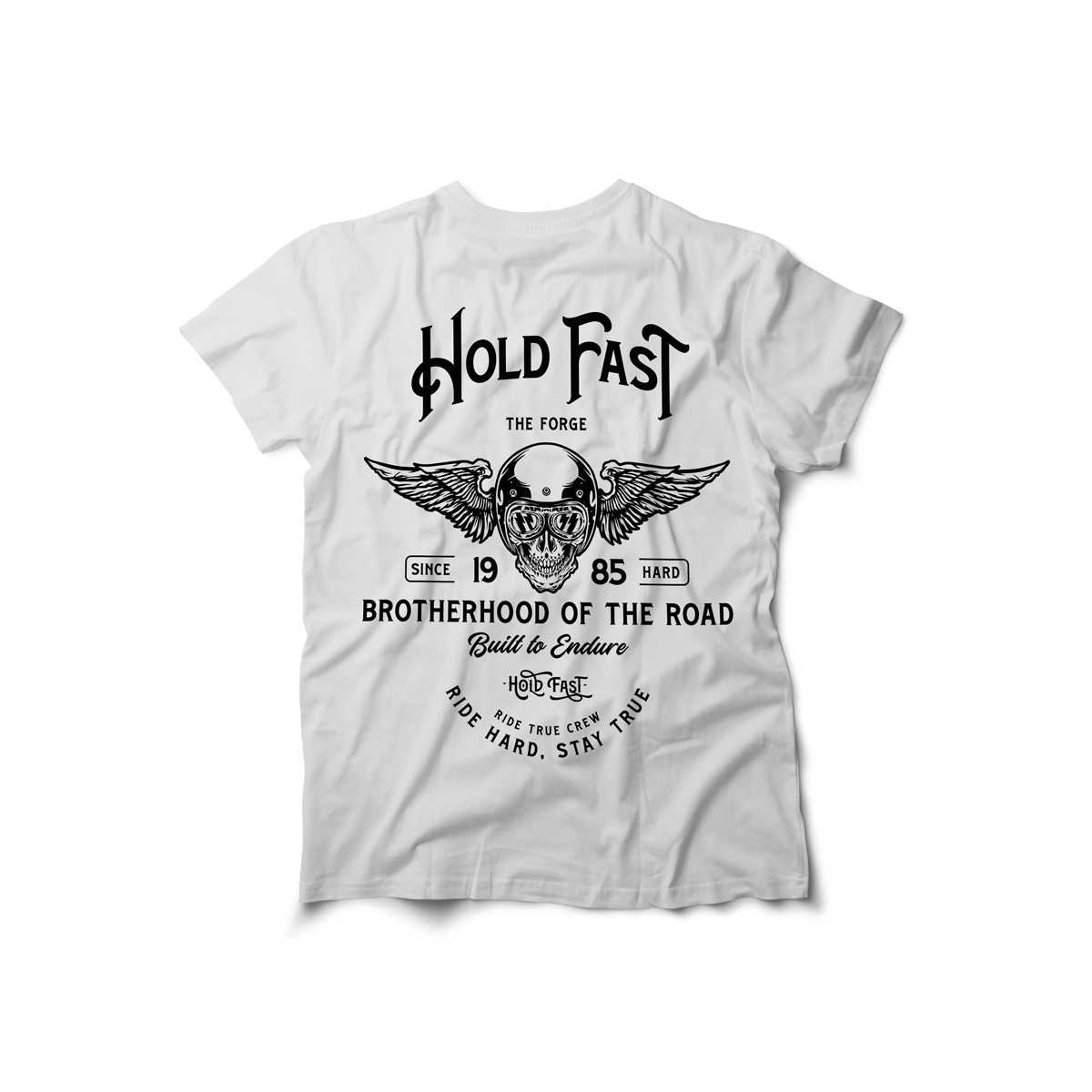 Playera The Forge mujer algodón blanco diseño Hold Fast