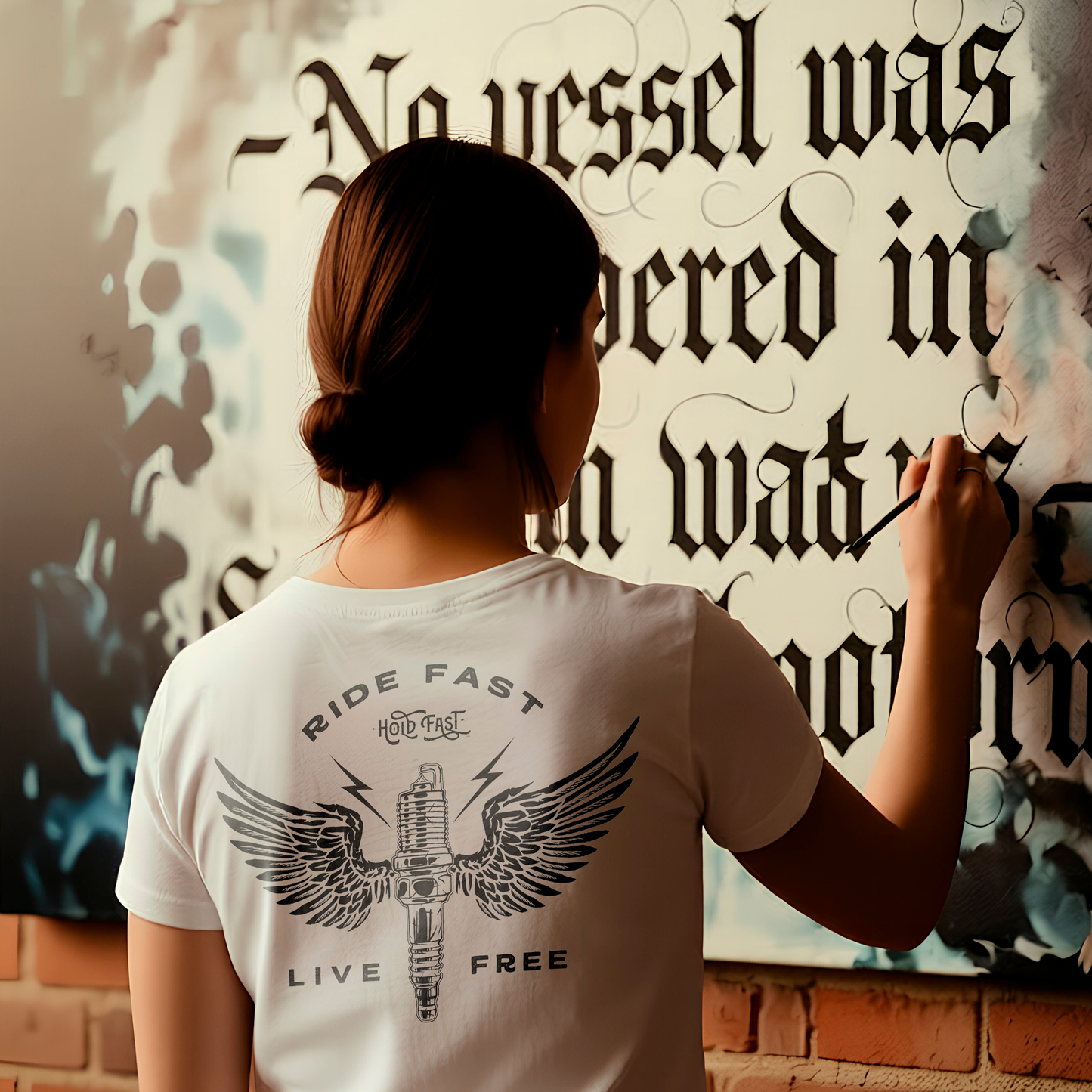 PLAYERA "RIDE FAST LIVE FREE" MUJER