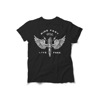 PLAYERA "RIDE FAST LIVE FREE" MUJER