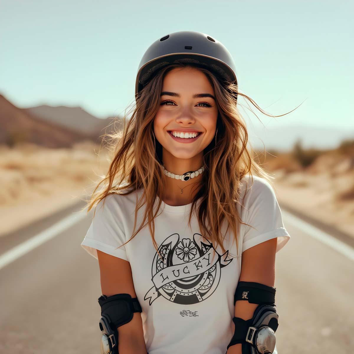 PLAYERA MANGA CORTA "LUCKY" MUJER