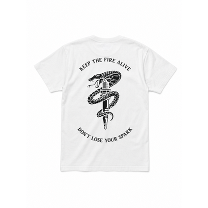 DROP 02 · DON'T LOSE YOUR SPARK — PLAYERA HOMBRE