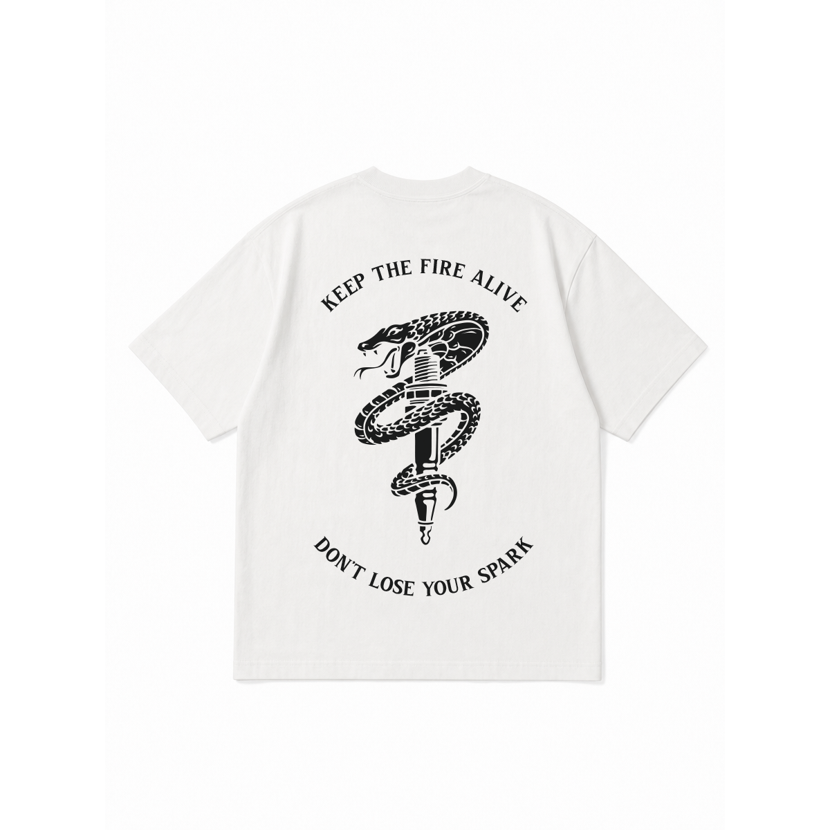 DROP 02 · DON'T LOSE YOUR SPARK — PLAYERA HOMBRE