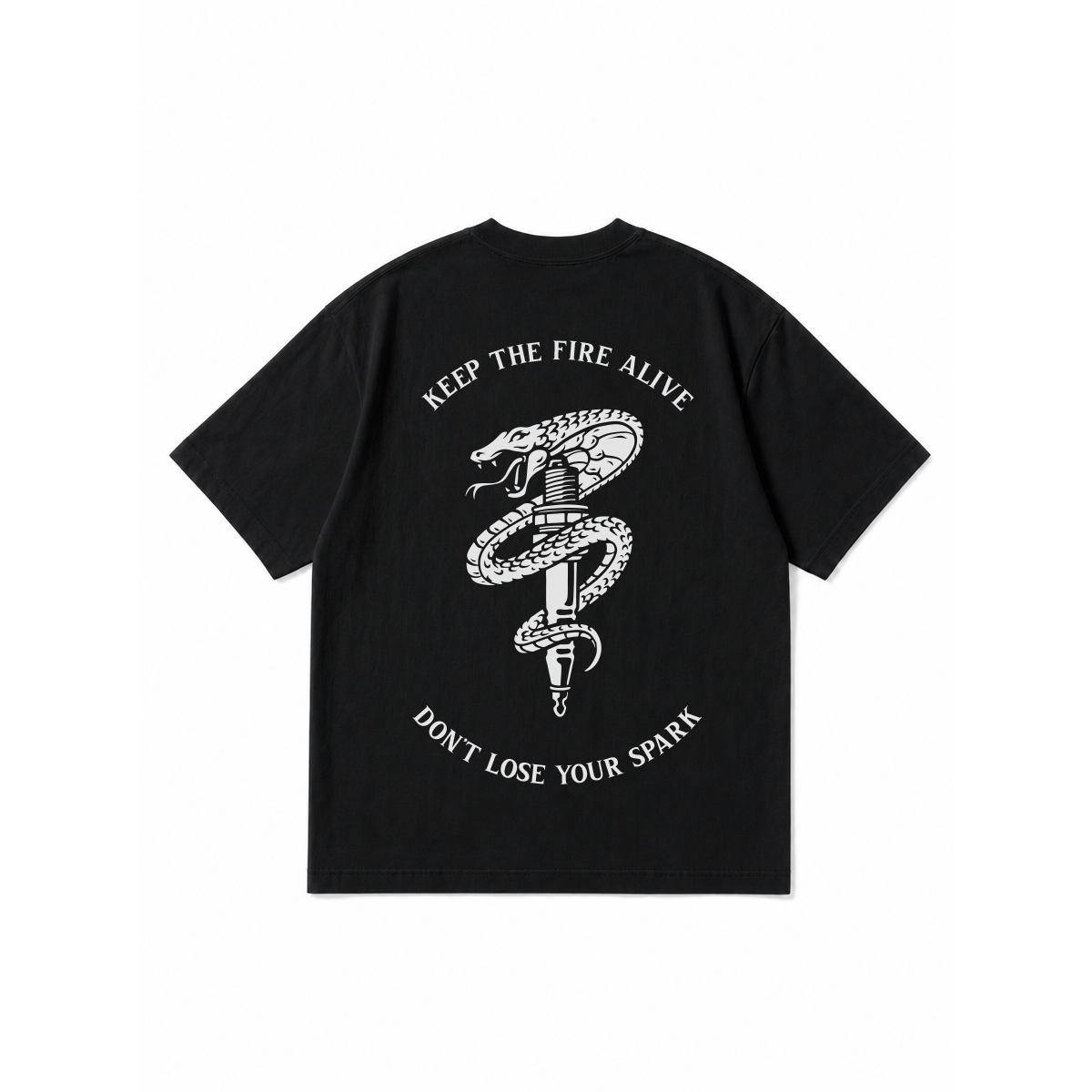 DROP 02 · DON'T LOSE YOUR SPARK — PLAYERA HOMBRE